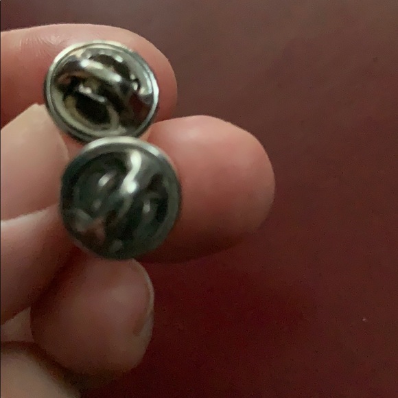 Vintage BALLOU REG’D set of two white pearl pins - Picture 5 of 8